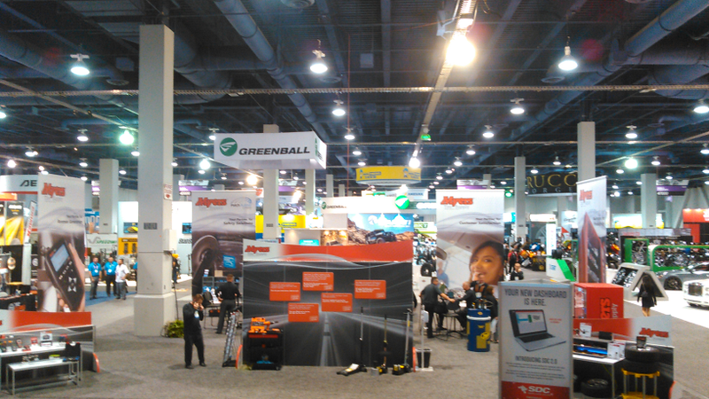 South Hall Lower Tire Area, back side. Mostly the little and lessor/foreign brands. Try and spot the Indian Tire Brand in the photo!